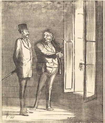 Monsieur wird hier sehr gut sein... von Honoré Daumier