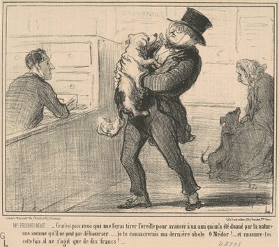 Herr Prudhomme...das bin nicht ich, der... von Honoré Daumier