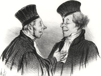 Mein Lieber! Du bist ohnmächtig geworden... bewundernswert. Es hat wirklich einen bleibenden Eindruck hinterlassen!, 1838 von Honoré Daumier