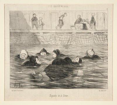 Nayades de la Seine, aus Les Baigneuses von Honoré Daumier