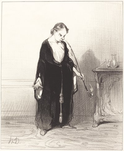 O Freude des Opiums, die du mir raubst!... von Honoré Daumier