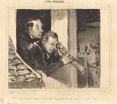 Oh!... absolut wie wenn man dort wäre; die große... von Honoré Daumier