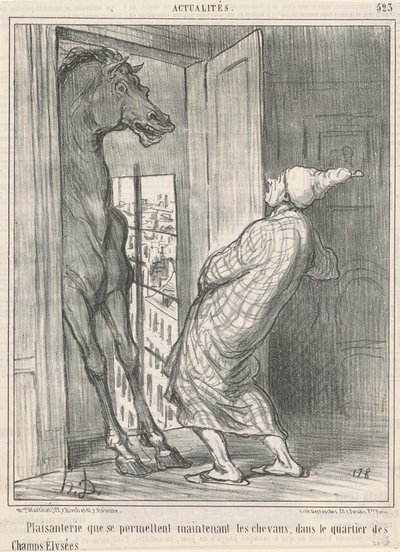 Scherz, den sie sich erlauben... von Honoré Daumier