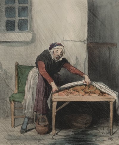 Das Kapitel der Interpretationen, Platte 8: Jeder Brand fürchtet kaltes Wasser von Honoré Daumier