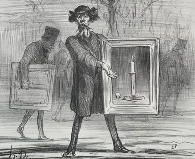 Die Ausstellung von 1859, Tafel 1: Sie haben dies abgelehnt, die Ignoranten!, 1859 von Honoré Daumier