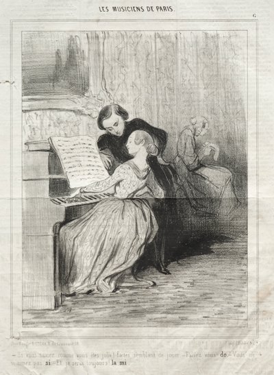 Die Musiker von Paris, Platte 6: Wenn du wüsstest, wie hübsch du bist! von Honoré Daumier
