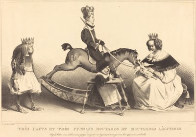 Sehr hohe und sehr mächtige Senf und Senflegitimen von Honoré Daumier