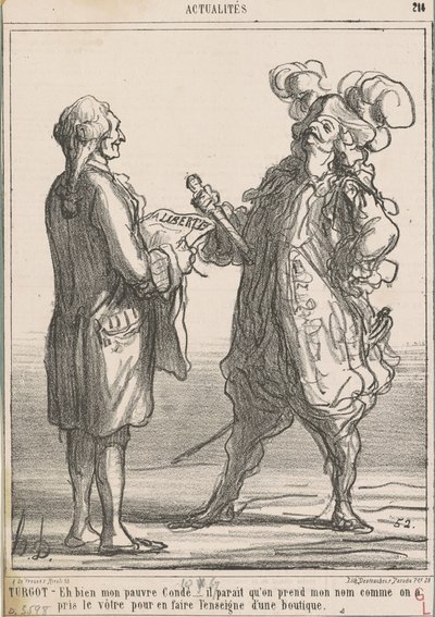Turgot -- Nun, mein armer Condé ... von Honoré Daumier