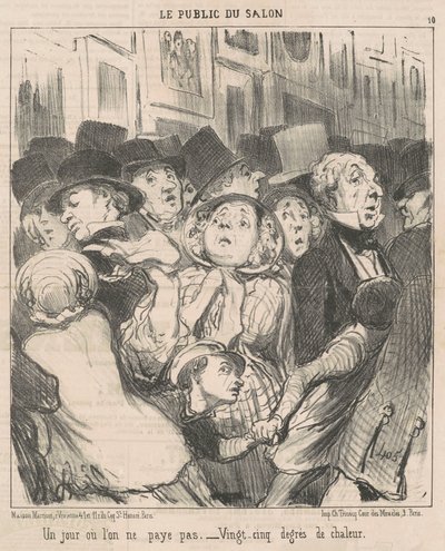 Ein Tag ohne Bezahlung von Honoré Daumier