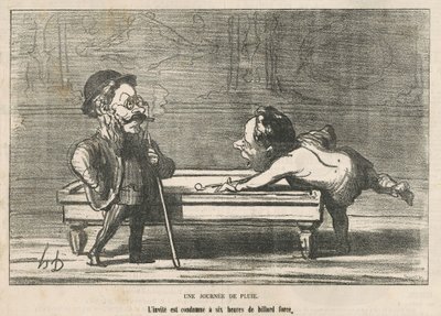 Ein Regentag von Honoré Daumier