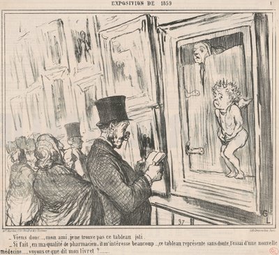 Komm schon ..., mein Freund, ich finde nicht ... von Honoré Daumier