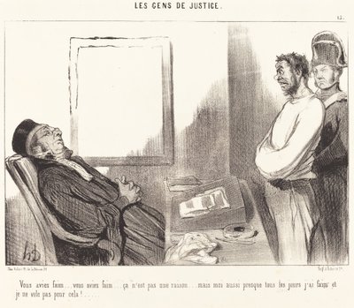 Du hattest Hunger... das ist kein Grund... von Honoré Daumier