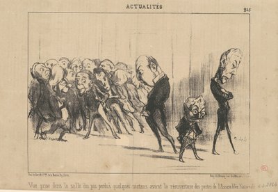 Ansicht aufgenommen in der Wartehalle... von Honoré Daumier