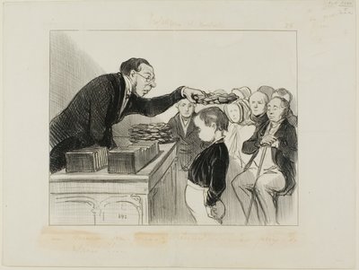 Herr Jean-Joseph-Chaboulard... erster Preis für gute Gesundheit!, Platte 28 aus Professeurs et Moutards von Honoré Victorin Daumier