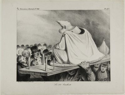 Der lose Kopf, Platte 427 von Honoré Victorin Daumier