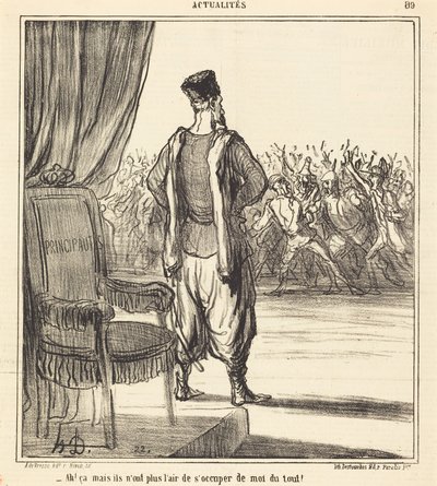 Ah! ... sie kümmern sich nicht mehr um mich von Honoré Daumier