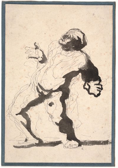 Ein Schauspieler von Honoré Daumier