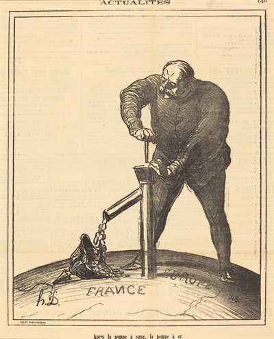 Nach der Blutpumpe, die Goldpumpe von Honoré Daumier