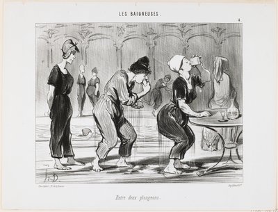 Zwischen den Tauchgängen von Honoré Daumier