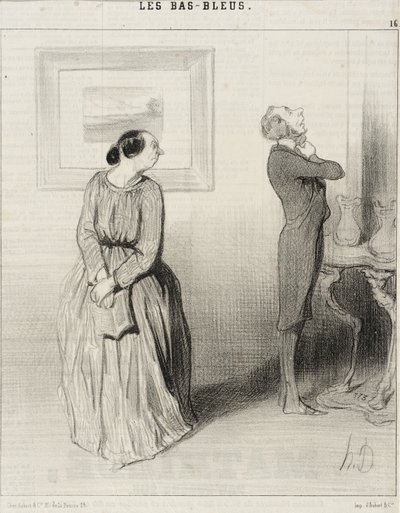 Bichette... komm und richte meine Rosette!... von Honoré Daumier