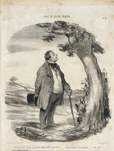 Aber dort habe ich mein Zeichen eingraviert... von Honoré Daumier
