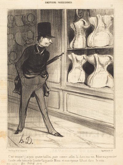 Es ist einzigartig! Ich habe vier Größen genommen... von Honoré Daumier