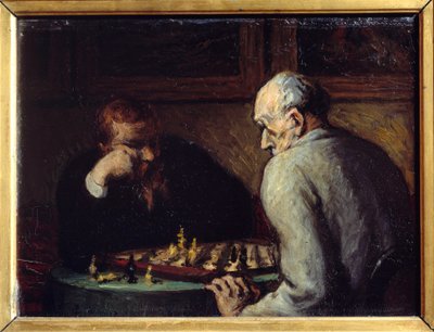 Schachspieler von Honoré Daumier