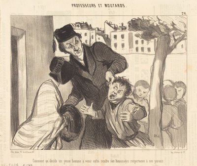 Wie man einen jungen Mann dazu bringt... von Honoré Daumier
