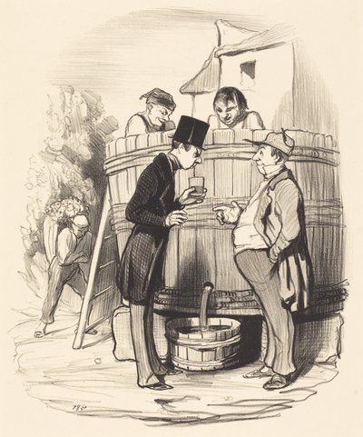 Wie finden Sie diesen kleinen Wein... von Honoré Daumier