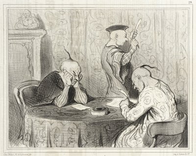 Die leichten Autoren von Honoré Daumier