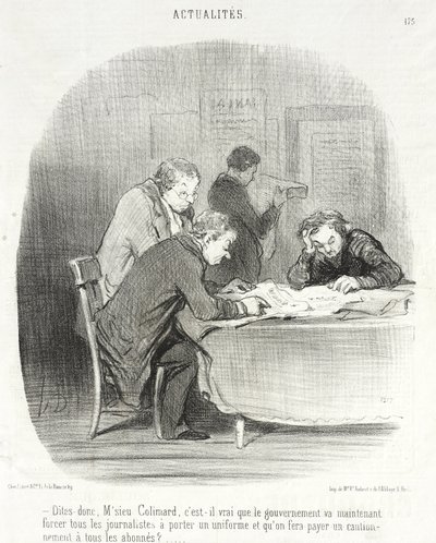 Sagen Sie mal, Herr Colimard... von Honoré Daumier