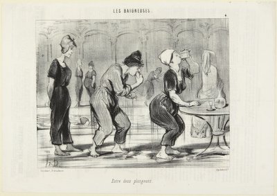 Zwischen zwei Sprüngen von Honoré Daumier