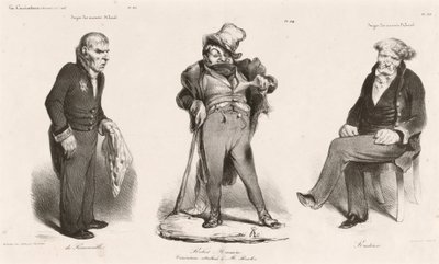Huguet de Sémonville - Robert Macaire (Thiers) - Comte Roederer von Honoré Daumier