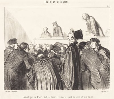 Der ohnmächtige Anwalt von Honoré Daumier