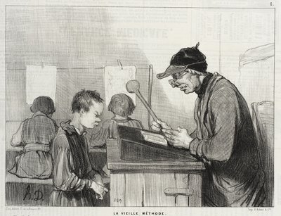 Die alte Methode von Honoré Daumier
