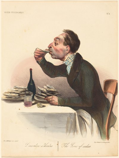 Der Austernliebhaber von Honoré Daumier