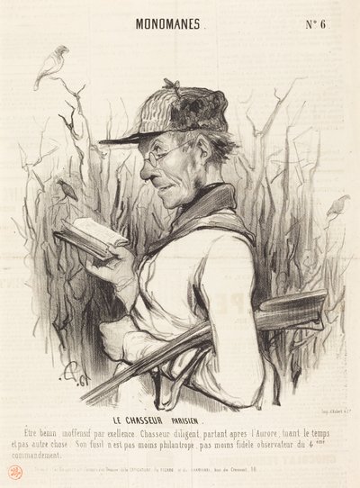Der Pariser Jäger von Honoré Daumier
