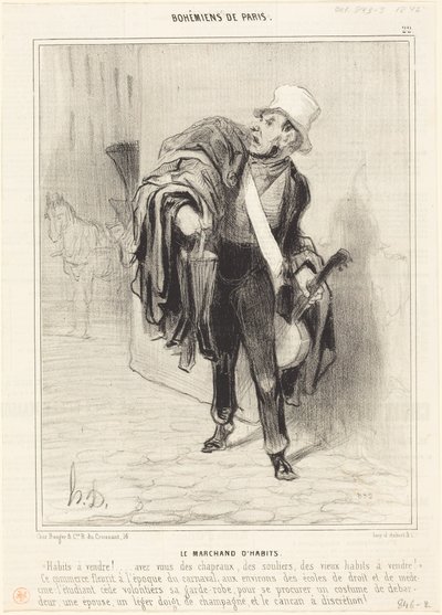 Der Kleiderhändler von Honoré Daumier
