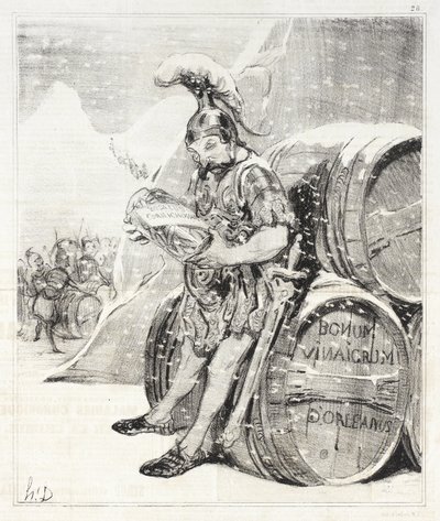 Der Übergang von Hannibal von Honoré Daumier