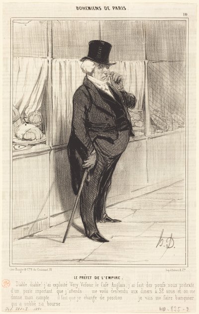 Der Präfekt des Kaiserreichs von Honoré Daumier