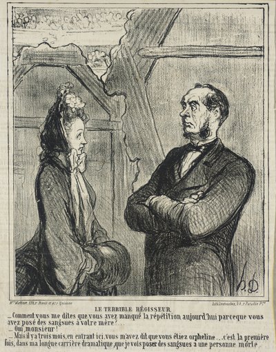Der schreckliche Regisseur von Honoré Daumier