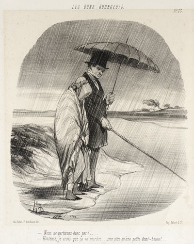 Nous ne partirons donc pas!... von Honoré Daumier
