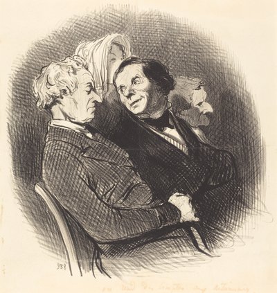Man legt den Aktionären Rechenschaft ab von Honoré Daumier