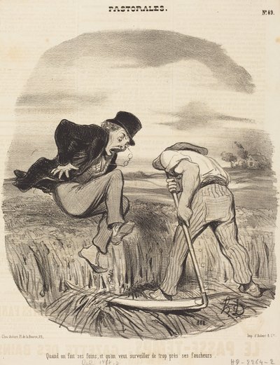 Wenn man Heu macht... von Honoré Daumier
