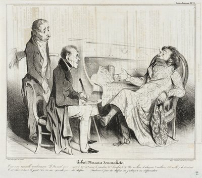 Robert Macaire Journalist von Honoré Daumier