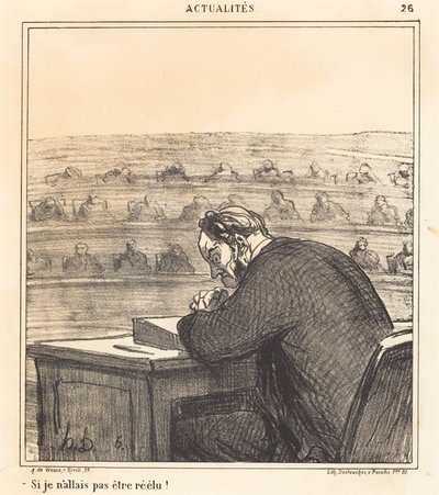 Wenn ich nicht wiedergewählt werde! von Honoré Daumier
