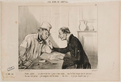 Verklagen Sie ihn... verklagen Sie ihn... von Honoré Daumier