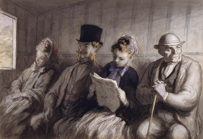 Die Erste Klasse Kutsche von Honoré Daumier