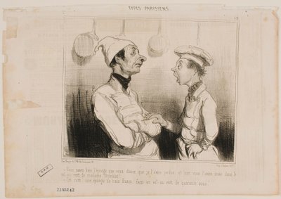...Der Schwamm, von dem Sie mir sagten, ich hätte ihn verloren... von Honoré Daumier