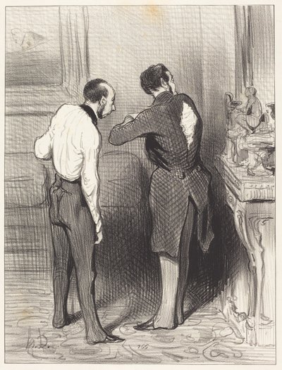 Dein Anzug passt mir, ich leihe ihn mir... von Honoré Daumier